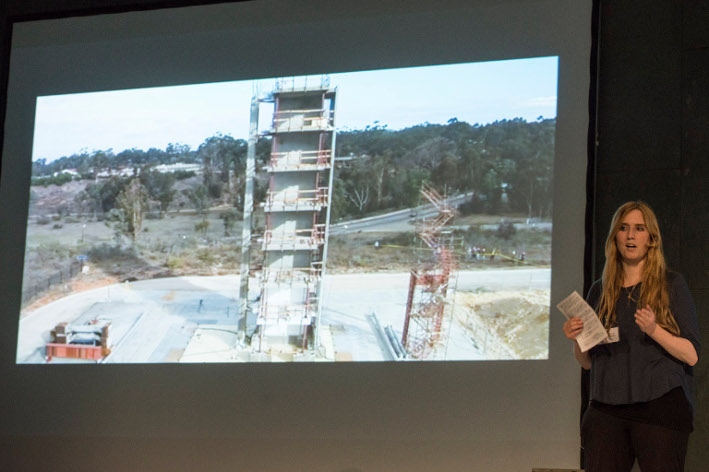 Presentation of the art-science project "Installing Seismic Risk of Istanbul"
Forecast Forum, Haus der Kulturen der Welt Berlin HKW 2015
Foto: Marcus Lieberenz